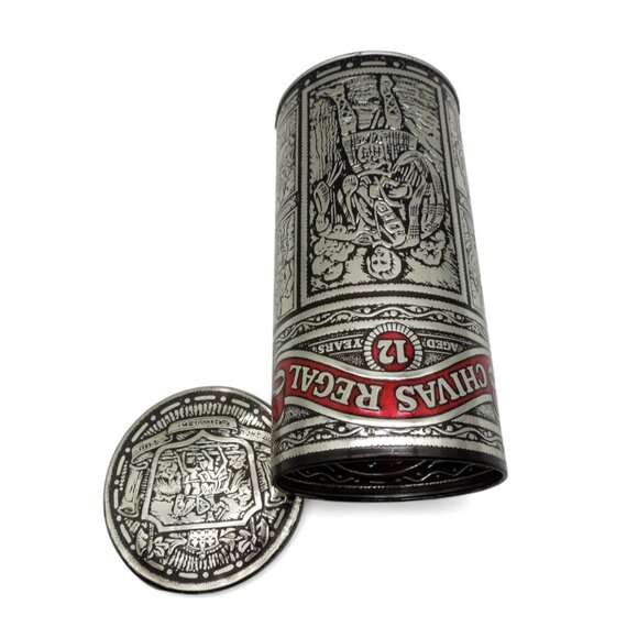 CHIVAS REGAL 12 Year Metal Box Distillers Tin 750ML with Lid Vintage - Picture 3 of 11
